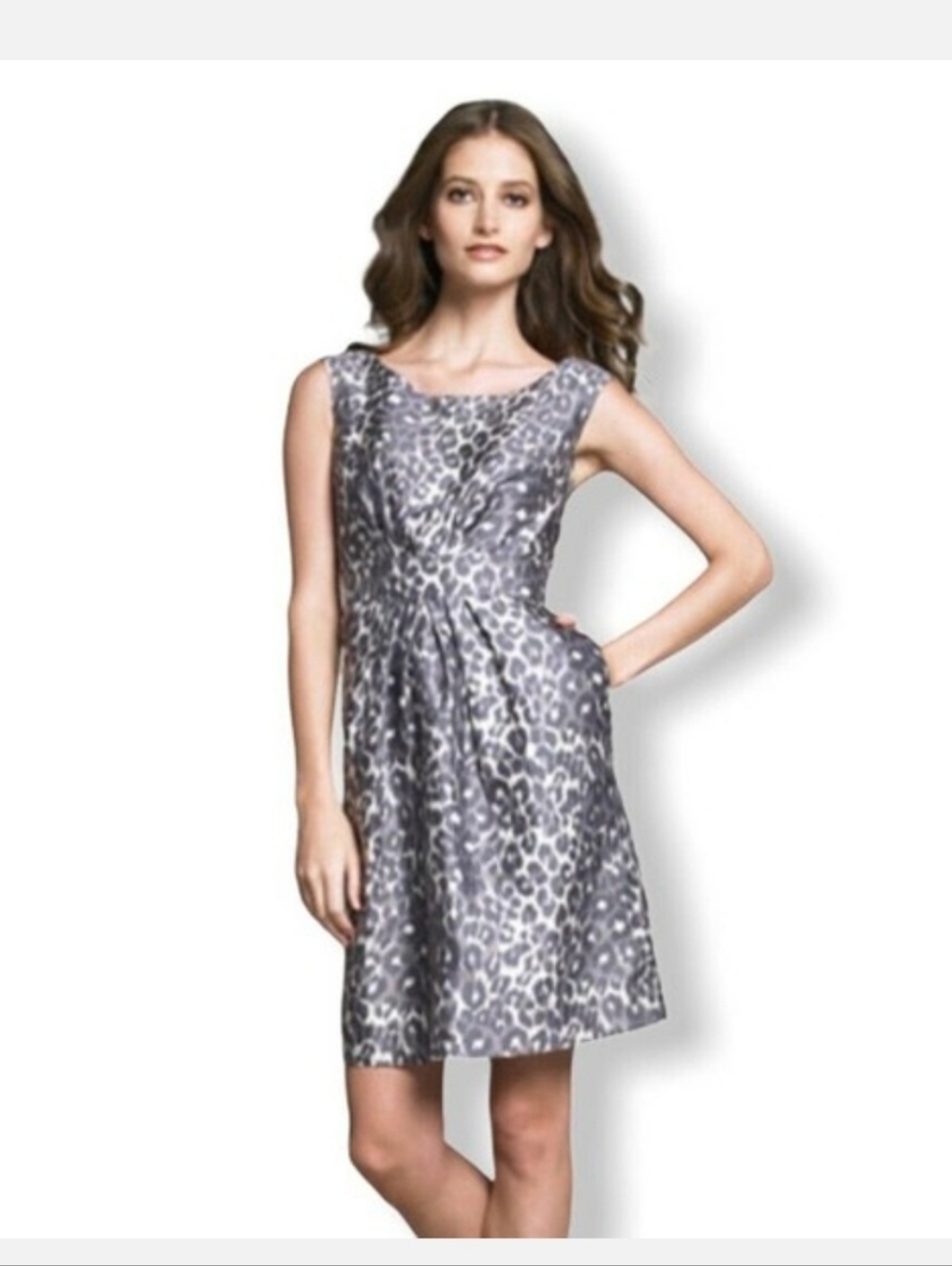 Kate Spade Deanna Animal Print Silk‎ Dress 6
